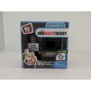 Big Bang Theory Tiny TV Classics Real Working TV And Remote Arcade Toys
